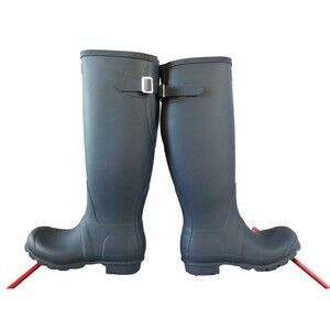 Hunter Original Back Adjustable Rain Boots Women's sz 5 / EU 36 Matte Navy